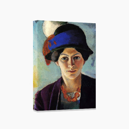 August Macke , 아우구스트 마케 (모자를 쓴 화가의 아내 초상)