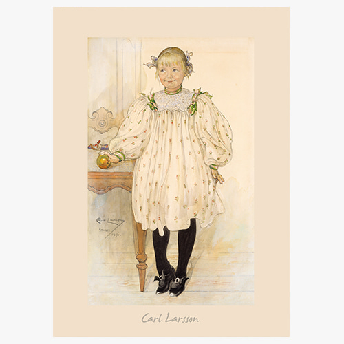 Carl Larsson,(칼 라르손의 Martha Winslow as a Girl)