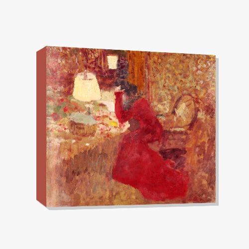 Jean-Edouard Vuillard, 뷔야르 (빨간드레스를 입은 여인)