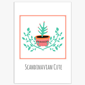 Scandinavian Cute (선인장화분)
