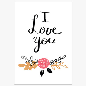 Typography (I Love You)