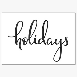 Typography (Holidays)