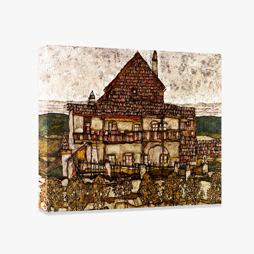 Egon Schiele, 에곤 쉴레,널 지붕이 있는집 (오래된집-2)