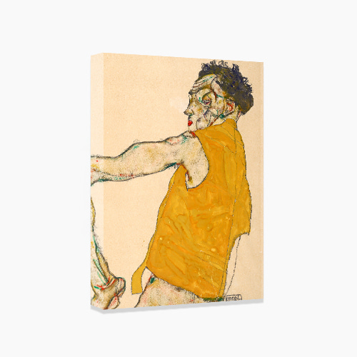 Egon Schiele, 에곤 쉴레 (노란색 방탄조끼를 입은 자화상)