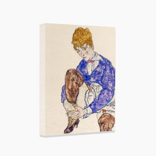 Egon Schiele, 에곤 쉴레 (무릎을 잡고 앉아있는 에디스)