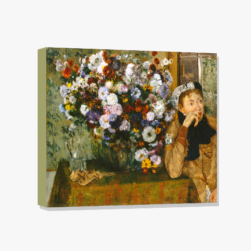 Edgar Degas, 드가 (꽃병 옆에 앉아있는 여인)