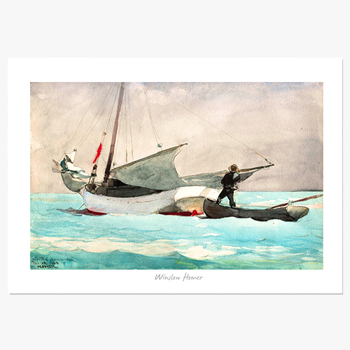 Winslow Homer,(윈슬로 호머의 Stowing Sail)