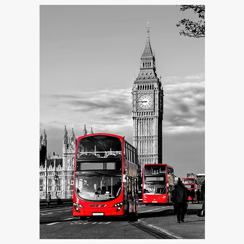 Red bus in London, (런던 이층버스-02)