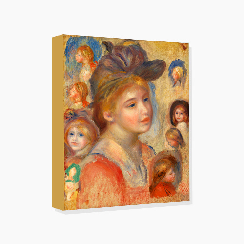 Auguste Renoir, 르누아르 (여자 머리에 대한 연구)