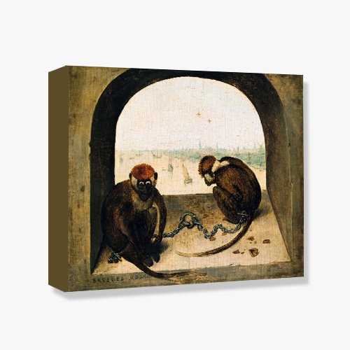 Pieter Brueghel de Oude , 대 피터르 브뤼헐 (사슬에 묶인 두마리의 원궁이)