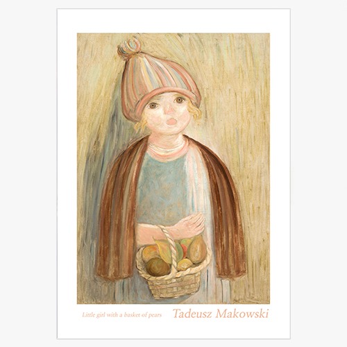 Tadeusz Makowski,타데우시 마코우스키 (Little girl with a basket of pears)